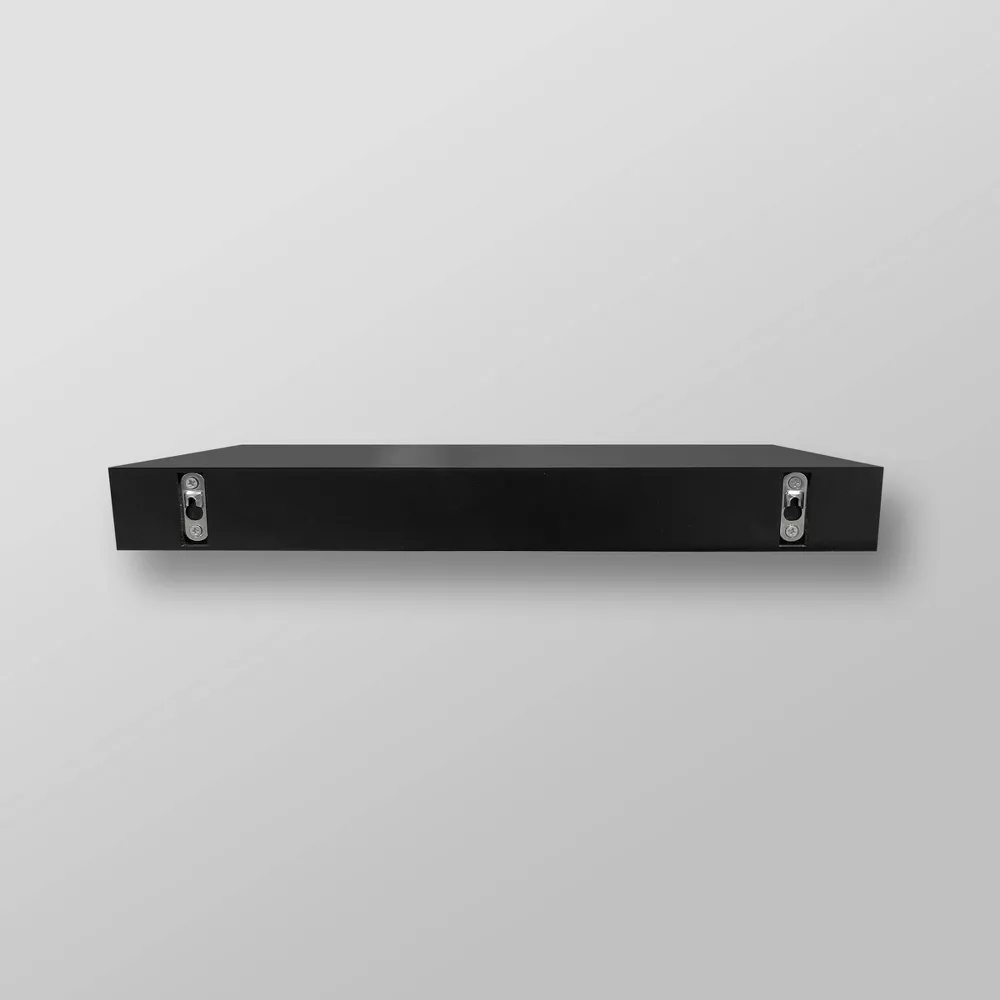 16" Wood Ledge Wall Shelf 2pk Black - Image 3